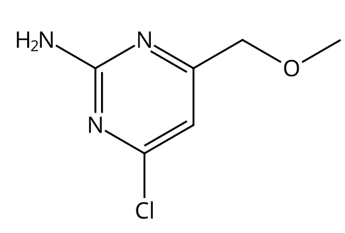 2-氨基-4-氯-6-甲氧甲基嘧啶,CAS 856972-65-1, 英文名 4-Chloro-6- (methoxymethyl)pyrimidin-2-amine